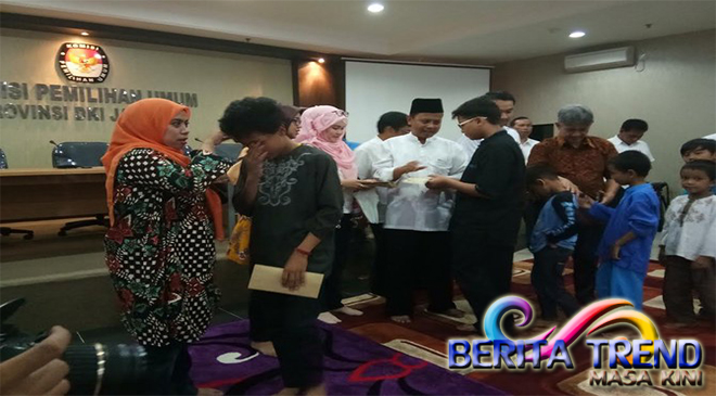 Menjelang Pencoblosan, KPU DKI Mengadakan Doa Bersama Anak Yatim