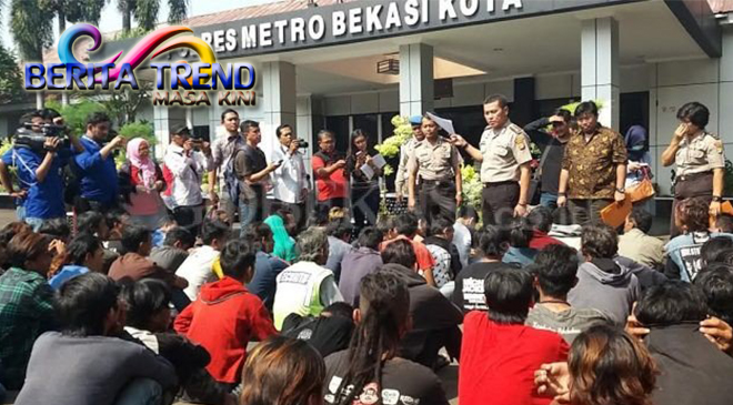 Menggelar Operasi Preman, Polisi Berhasil Mengamankan 8 Orang di Bekasi