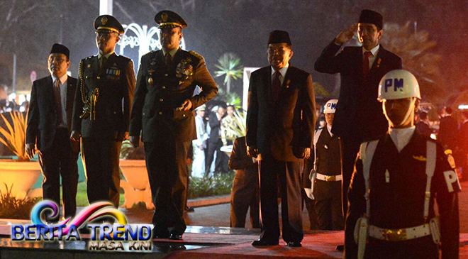 Presiden Jokowi Memimpin Upacara Malam Renungan Suci di TMP Kalibata