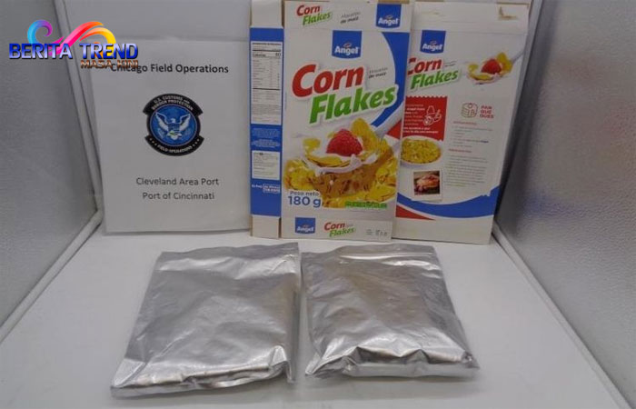 Diselundupkan Bersama Sereal Jagung, 20 Kg Kokain Berhasil Disita Otoritas